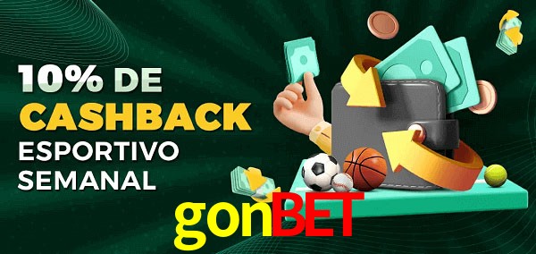 10% de bônus de cashback na gonbet